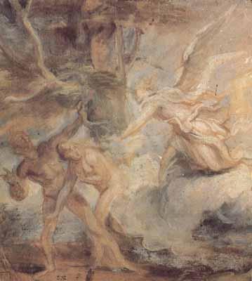 Anthony Van Dyck The expulsion of adam and eve from the garden of eden (mk03) oil painting picture